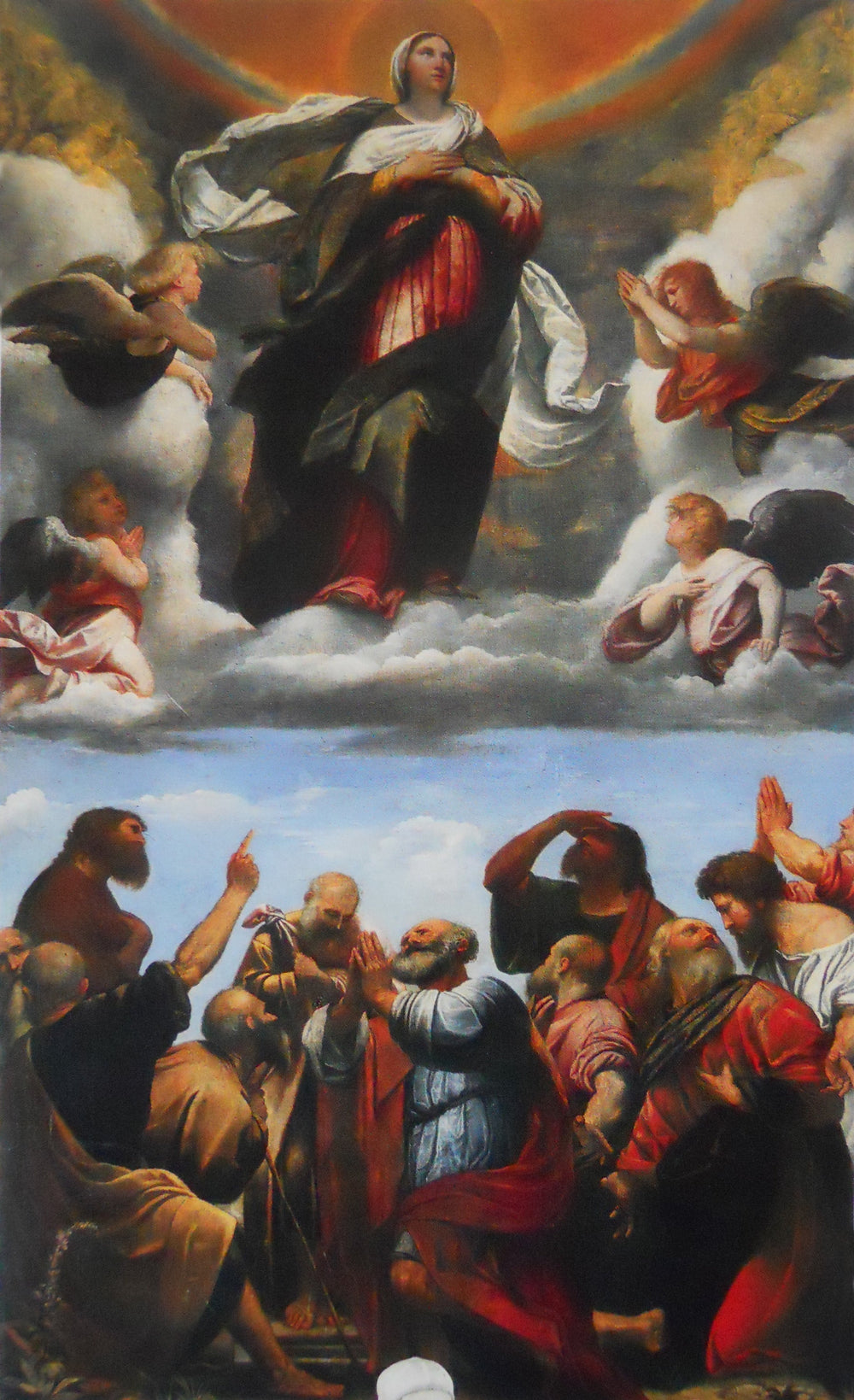 Assomption de la Vierge - Alessandro Bonvicino image 1 copie peinte à la main à l’huile