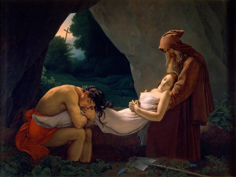 Atala portiert zum Grab - Anne-Louis Girodet