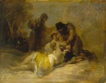 Angriff auf eine Frau - Francisco de Goya