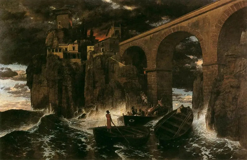 Angriff der Piraten - Arnold Böcklin