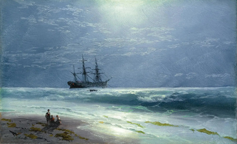 Landung bei Mondschein - Ivan Aïvazovski