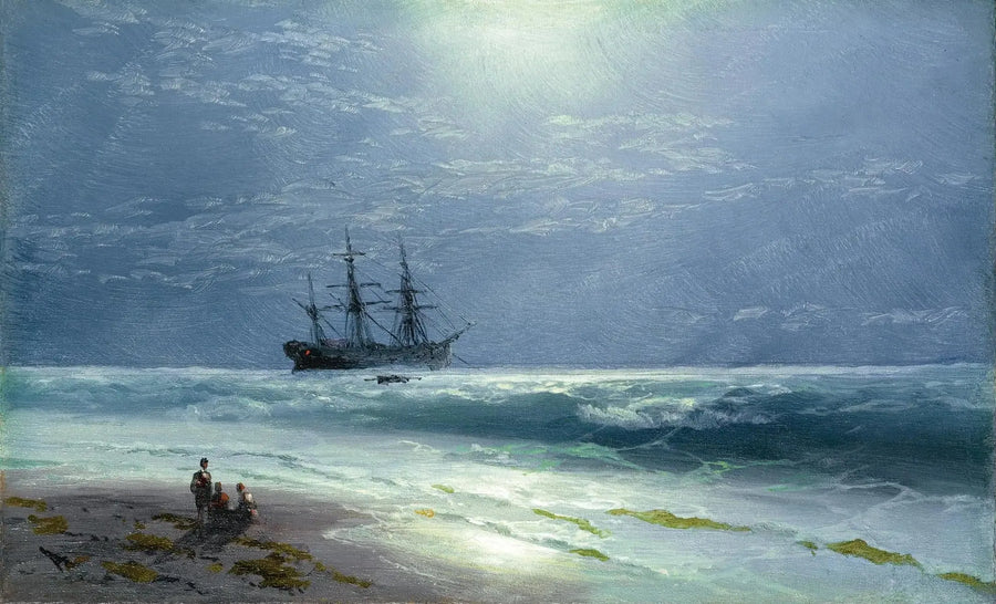 Landung bei Mondschein - Ivan Aïvazovski