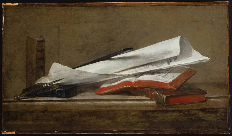 Attribute des Architekten - Jean Siméon Chardin