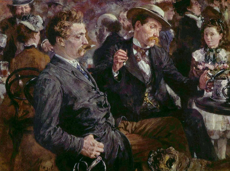 Im Biergarten - Adolph von Menzel