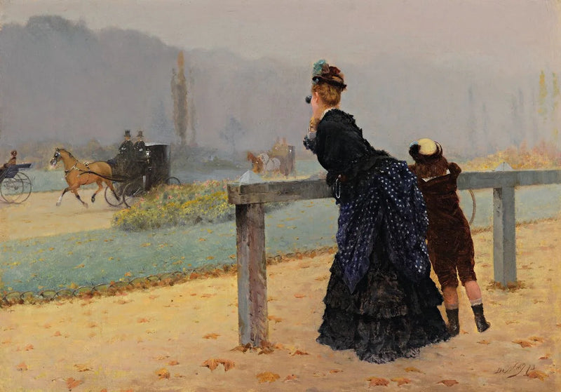 Im Bois de Boulogne, Paris - Giuseppe De Nittis