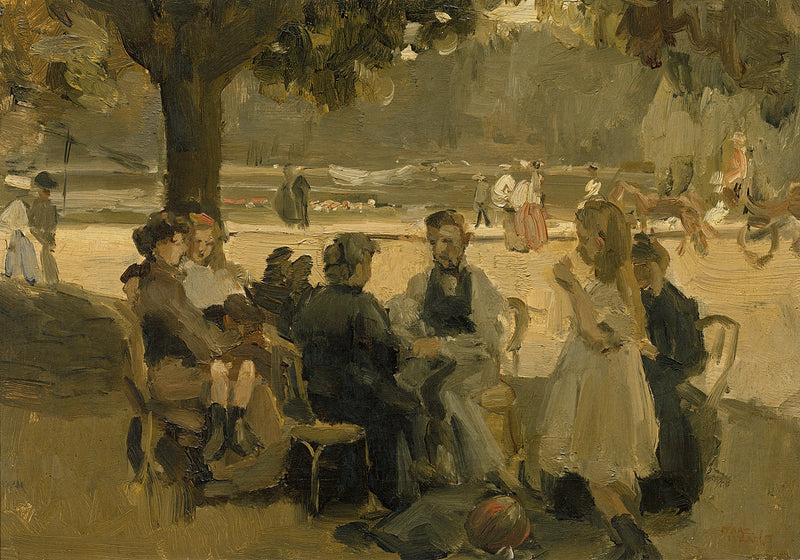 Im Bois de Boulogne bei Paris - Isaac Israel