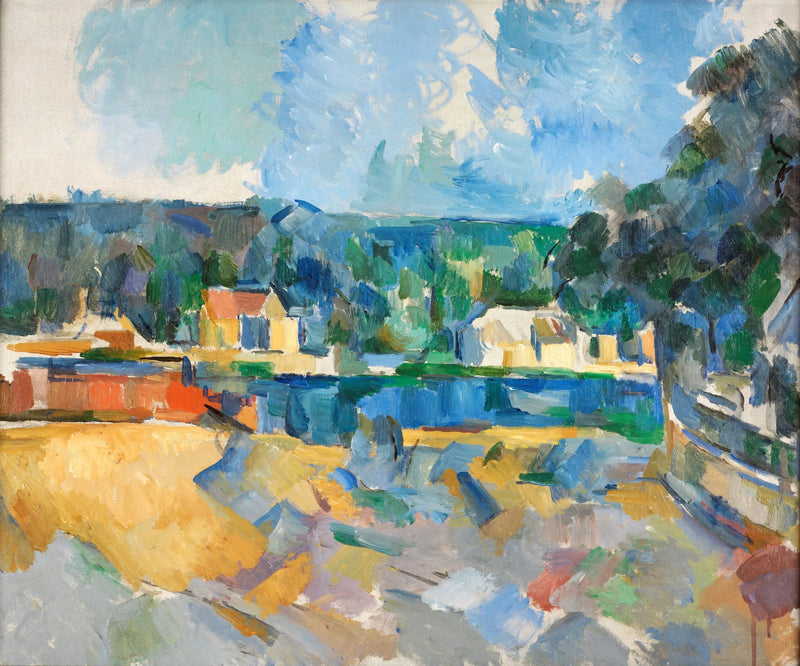 Am Ufer eines Flusses - Paul Cézanne