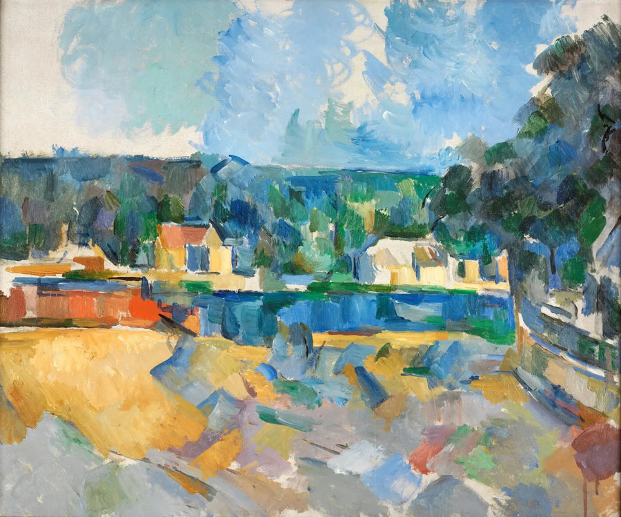 Am Ufer eines Flusses - Paul Cézanne