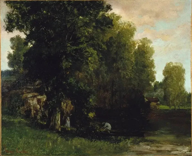 Am Rand des Teiches - Gustave Courbet