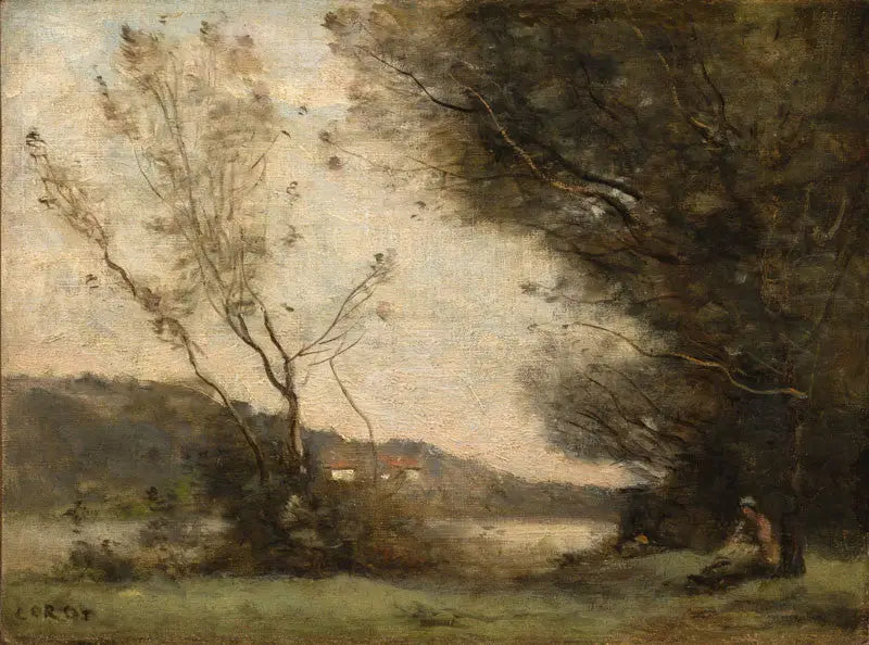 Am Flussufer - Jean-Baptiste Camille Corot