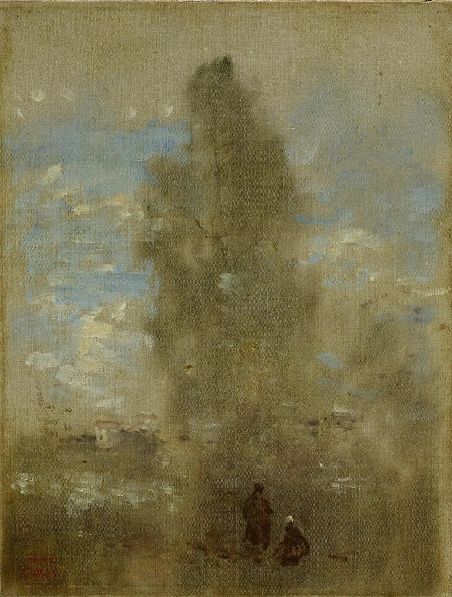Am Ufer des Sees - Jean-Baptiste Camille Corot