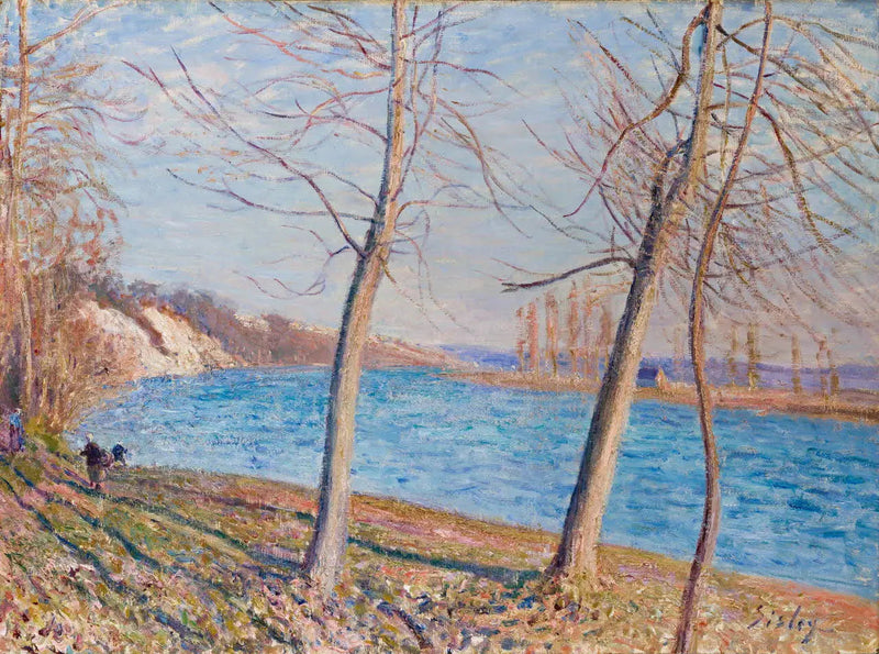 Am Ufer des Loing - Alfred Sisley