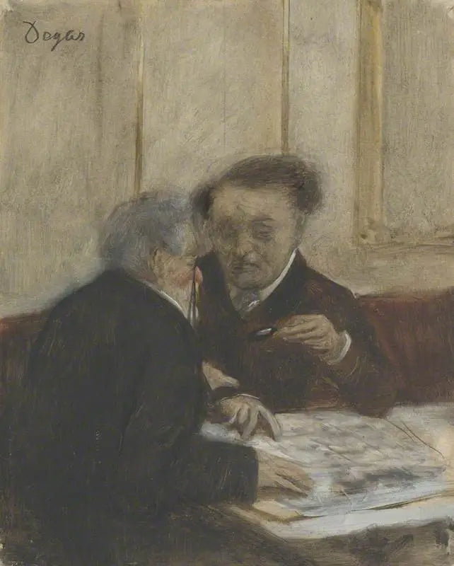 Im Café Châteaudun - Edgar Degas