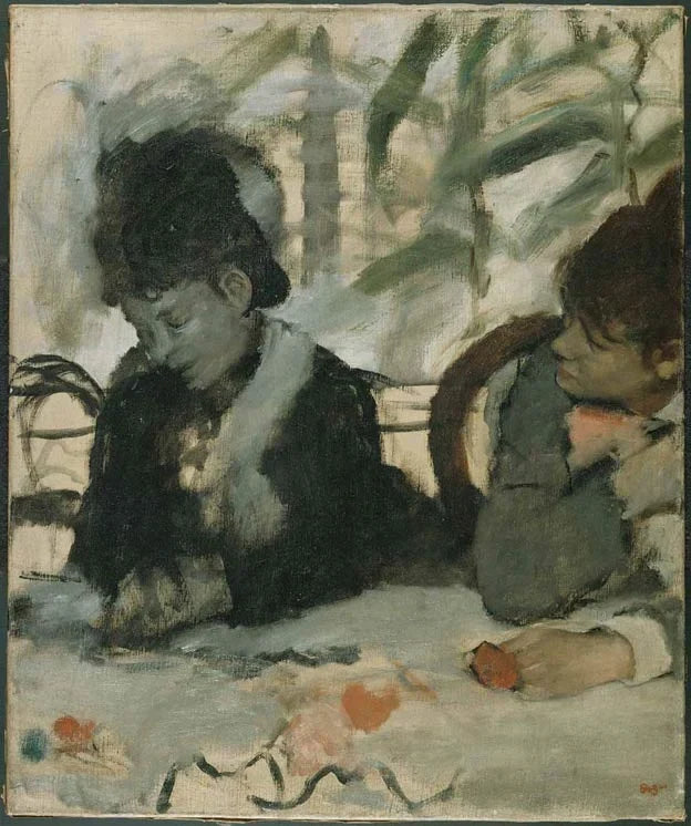 Im Café - Edgar Degas