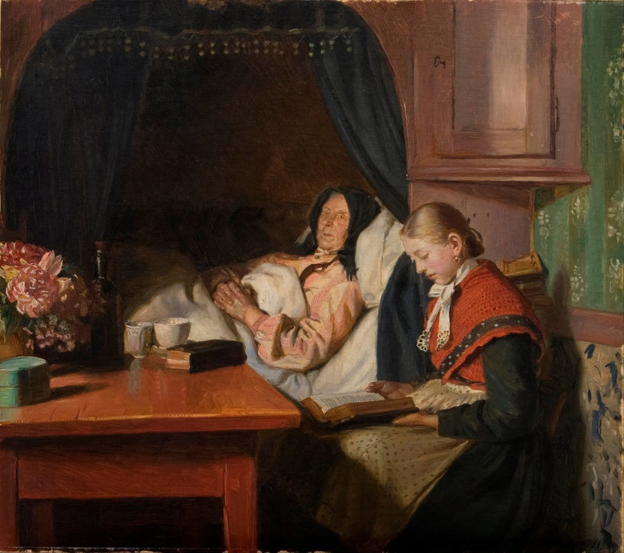 Am Krankenbett – Michael Peter Ancher