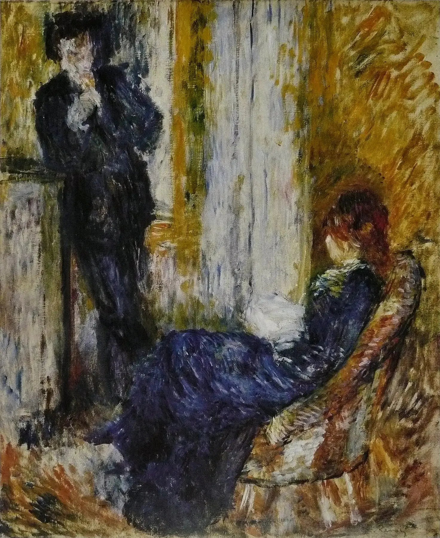 Au coin de la cheminée - Pierre-Auguste Renoir image 1 reproduction réalisée par Alpha Reproduction