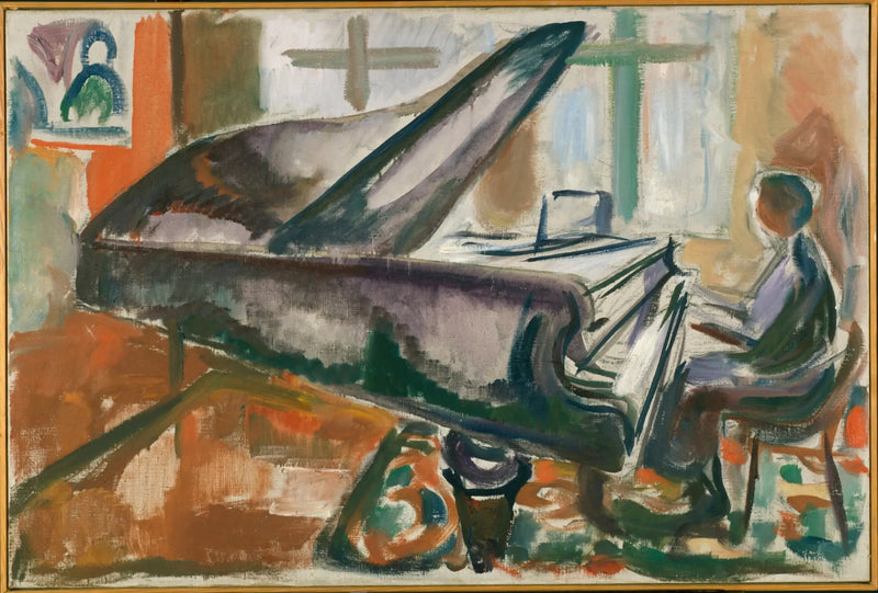 Am großen Klavier - Edvard Munch