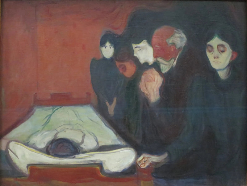 Am Sterbebett - Edvard Munch