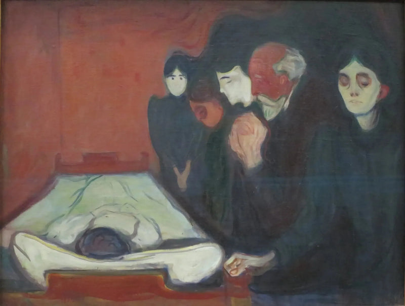 Am Sterbebett - Edvard Munch