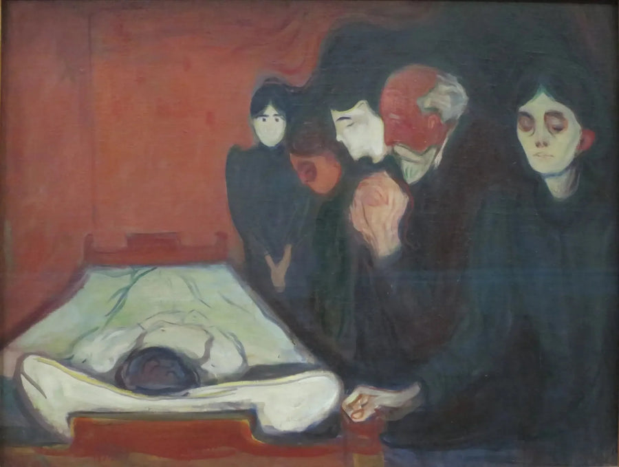 Am Sterbebett - Edvard Munch