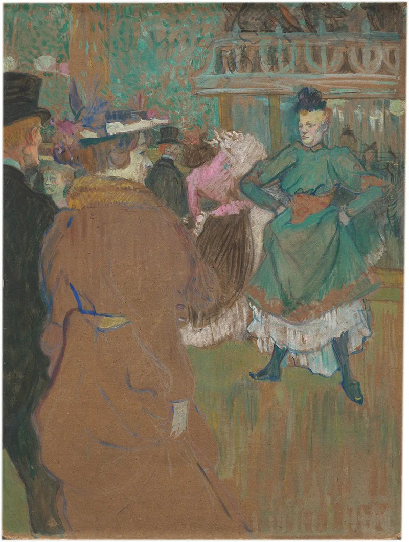 Im Moulin Rouge: Der Aufbruch des Quadrille - Henri de Toulouse-Lautrec