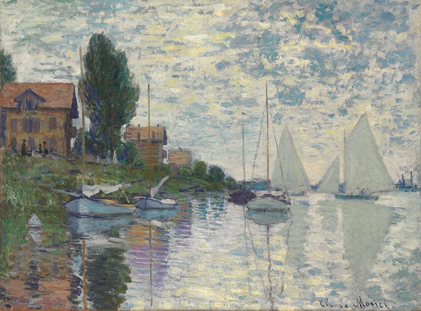 Reproduction du tableau « Au Petit-Gennevilliers - Claude Monet » par Alpha Reproduction en peinture à l’huile