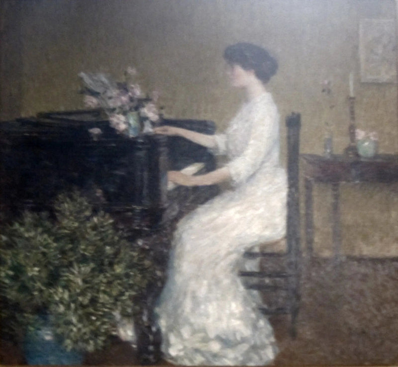 Am Klavier - Childe Hassam