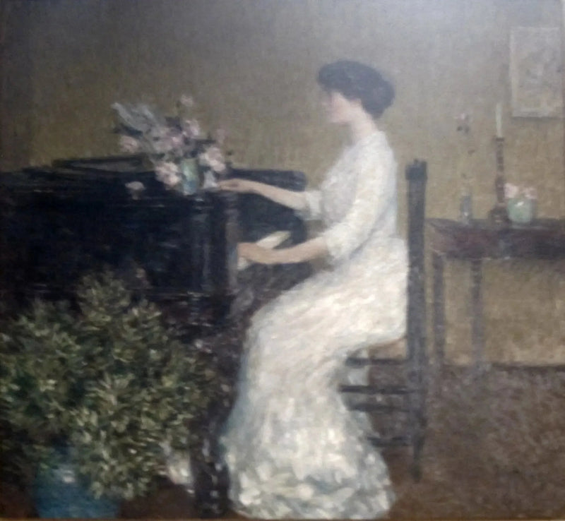 Am Klavier - Childe Hassam