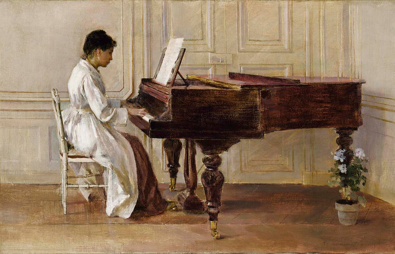 Am Klavier - Théodore Robinson