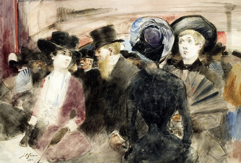 Im Theater. - Jean-Louis Forain