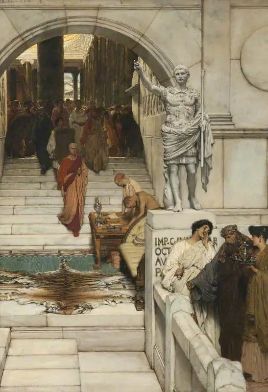 Publikum mit Agrippa - Lawrence Alma-Tadema