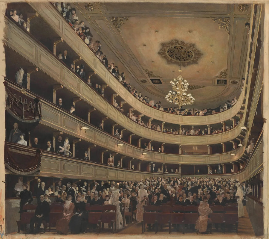 Auditorium des alten Burgtheaters - Gustav Klimt