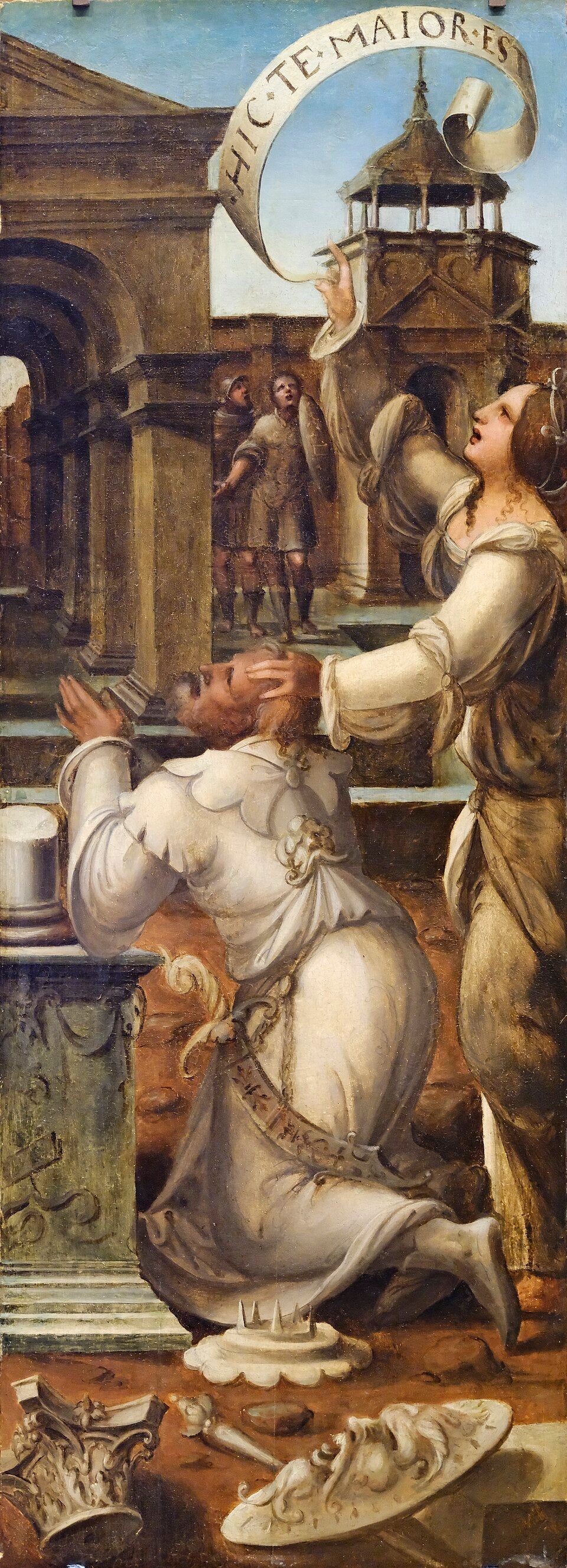 Auguste et la Sibylle de Tibur - Jean Cousin l'Ancien image 1 copie peinte à la main à l’huile