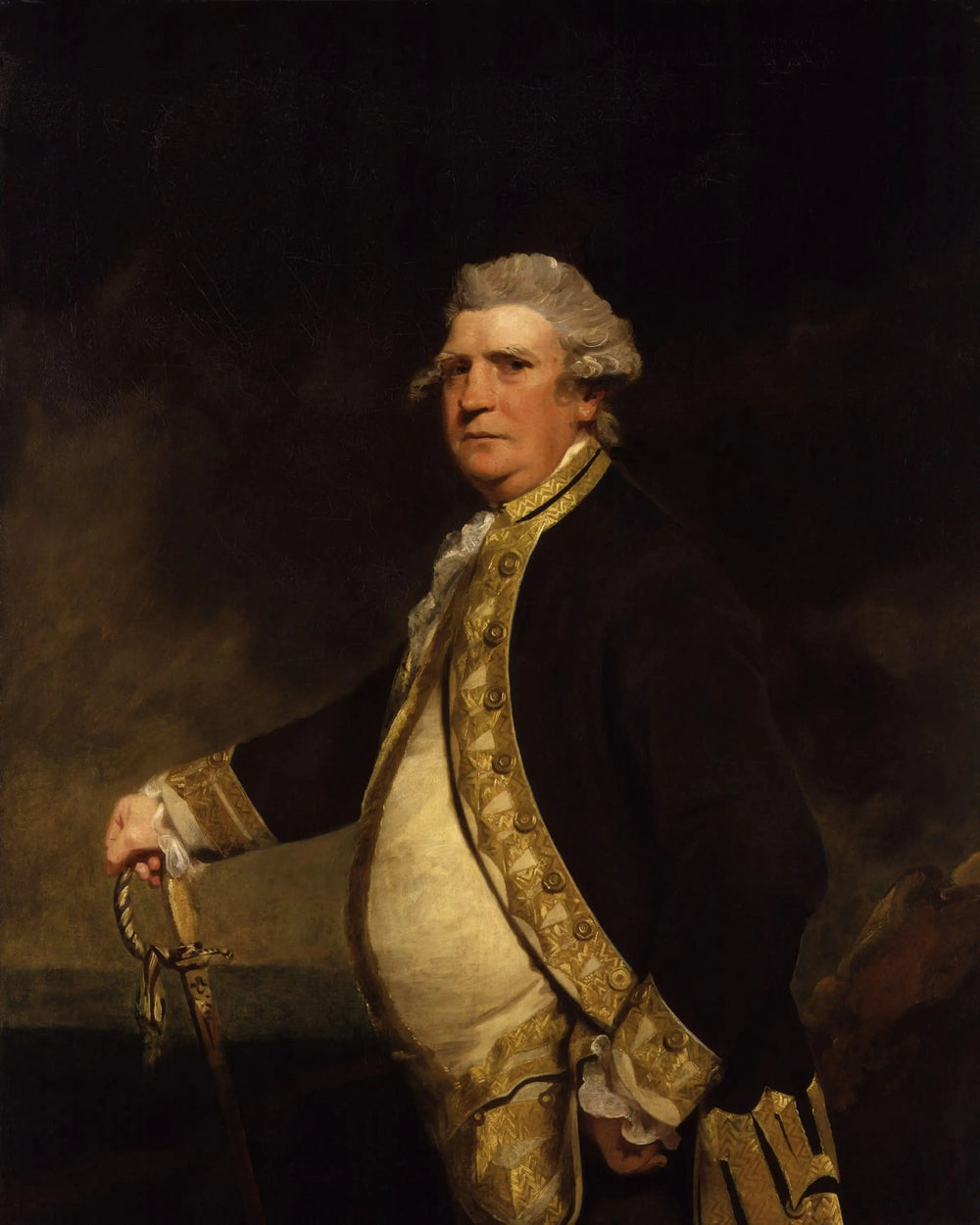 Augustus Keppel, vicomte Keppel - Joshua Reynolds image 1 tableau peint à l’huile sur toile