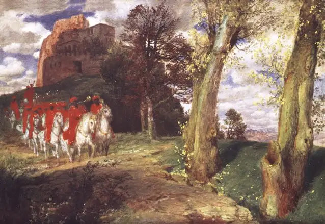 Ausritt der maurischen Reiter - Arnold Böcklin image 1 reproduction artisanale de tableau