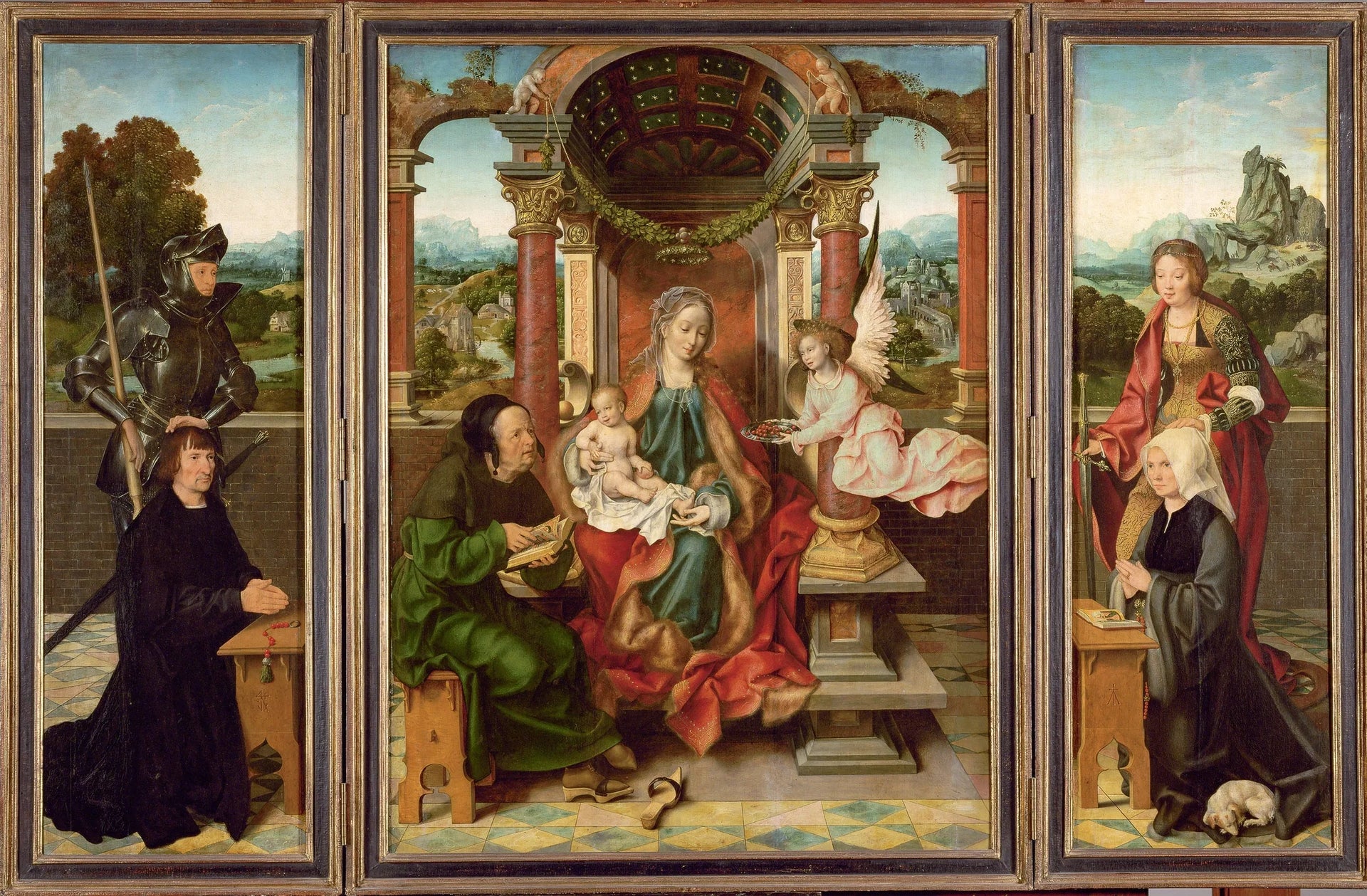 Autel ailé - Joos van Cleve image 1 reproduction de peinture à l’huile