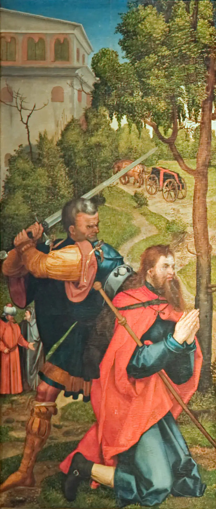 Altar von Heller, erster Innenflügel, Märtyrer des heiligen Jakobus des Älteren - Albrecht Dürer
