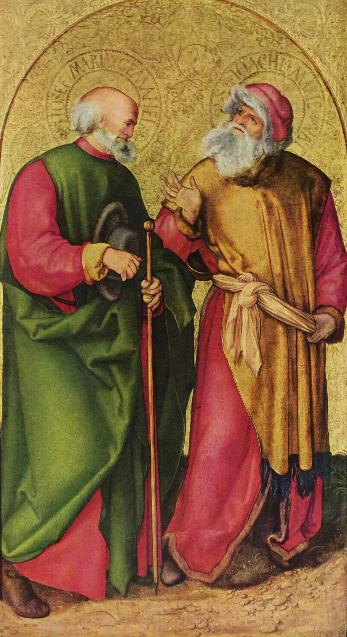 Autel de Jabach : Saints Joseph et Joachim - Albrecht Dürer image 1 reproduction de peinture à l’huile