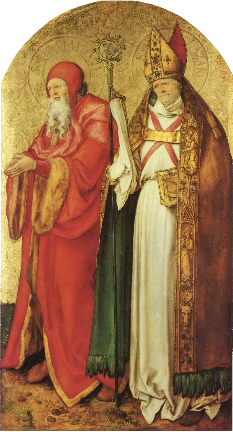 Altar von Jabach: Heilige Simeon und Lazarus - Albrecht Dürer