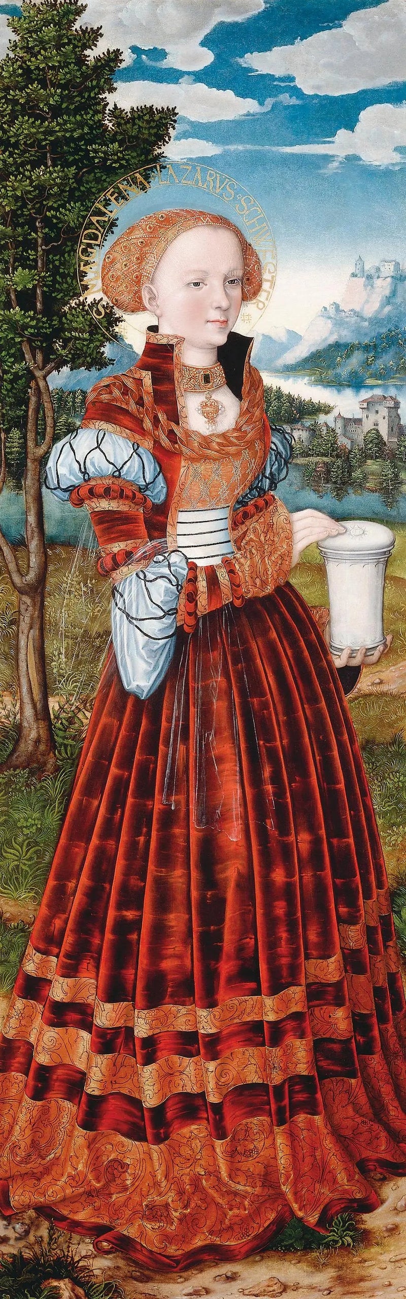 Madeleine-Altar: Maria Magdalena - Lucas Cranach der Ältere