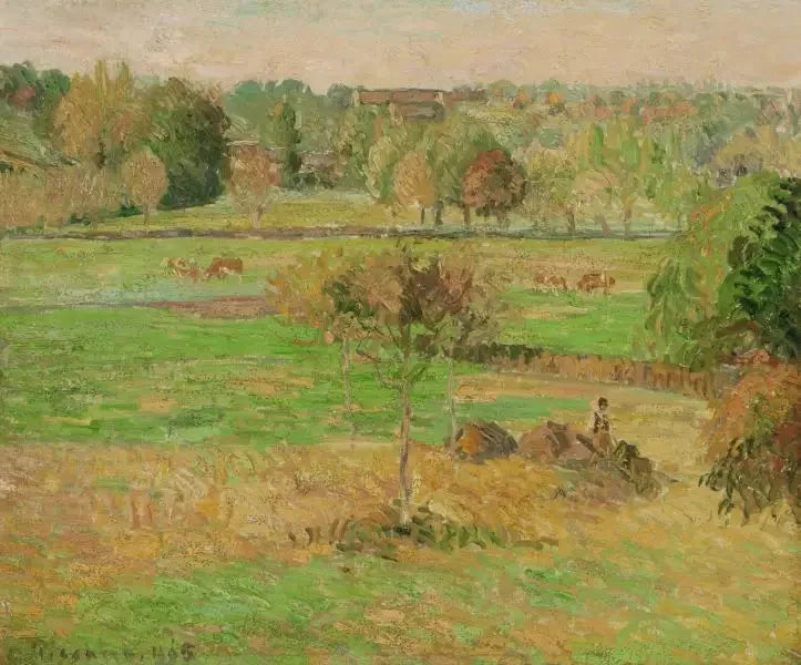 Herbst in Eragny - Camille Pissarro