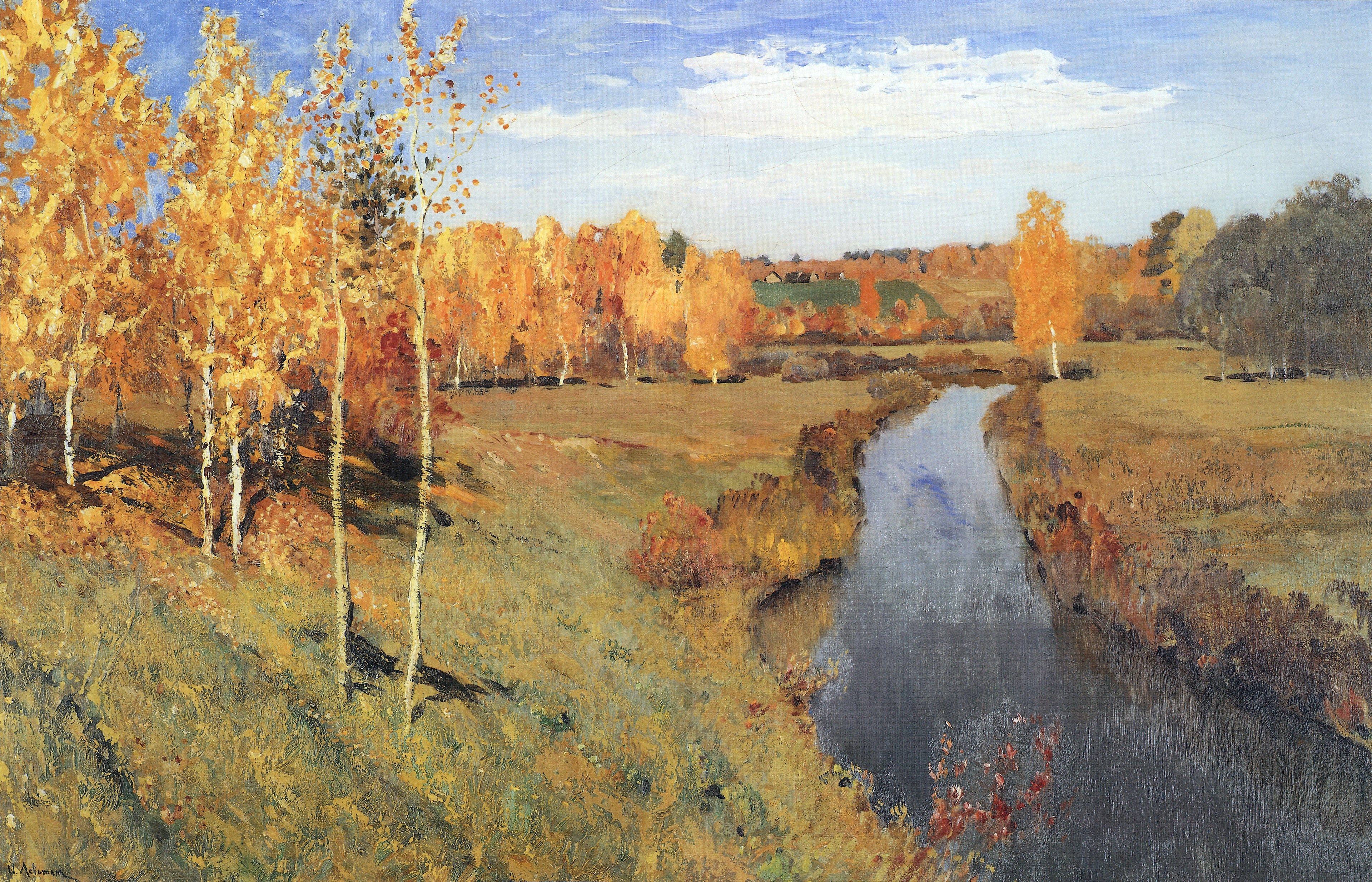 Automne doré - Isaac Levitan image 1 reproduction réalisée par Alpha Reproduction