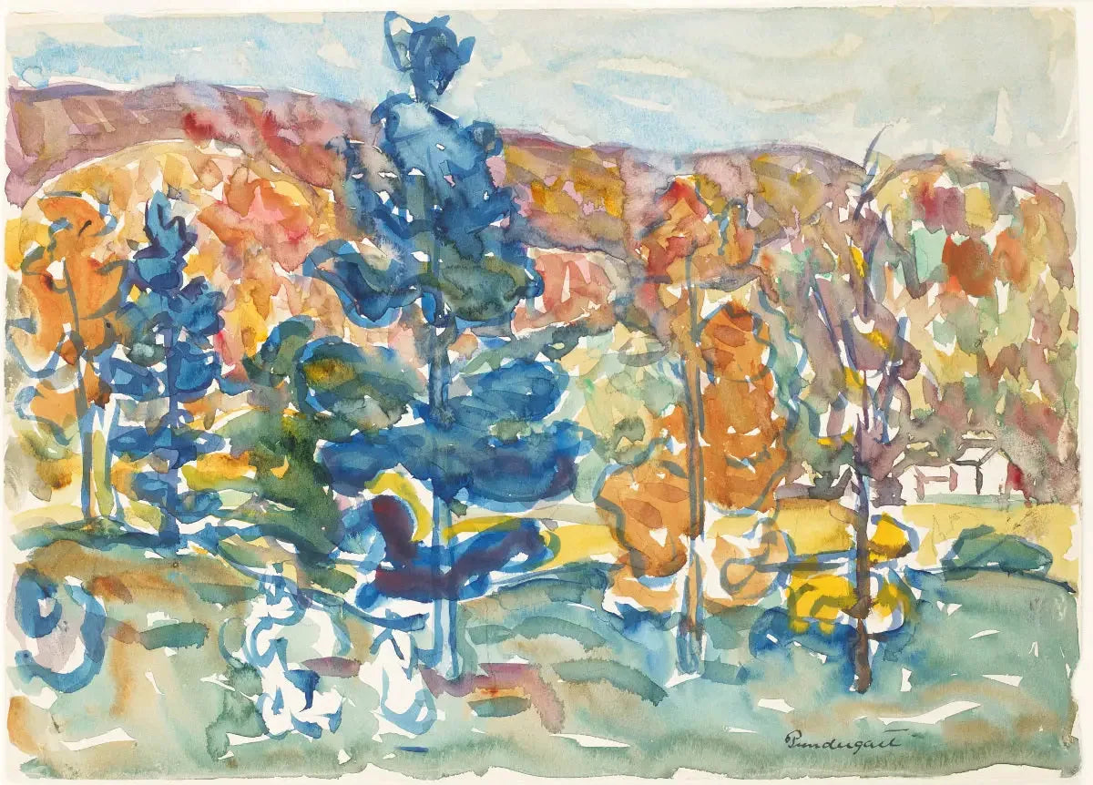Automne - Maurice Prendergast image 1 tableau peint à l’huile sur toile