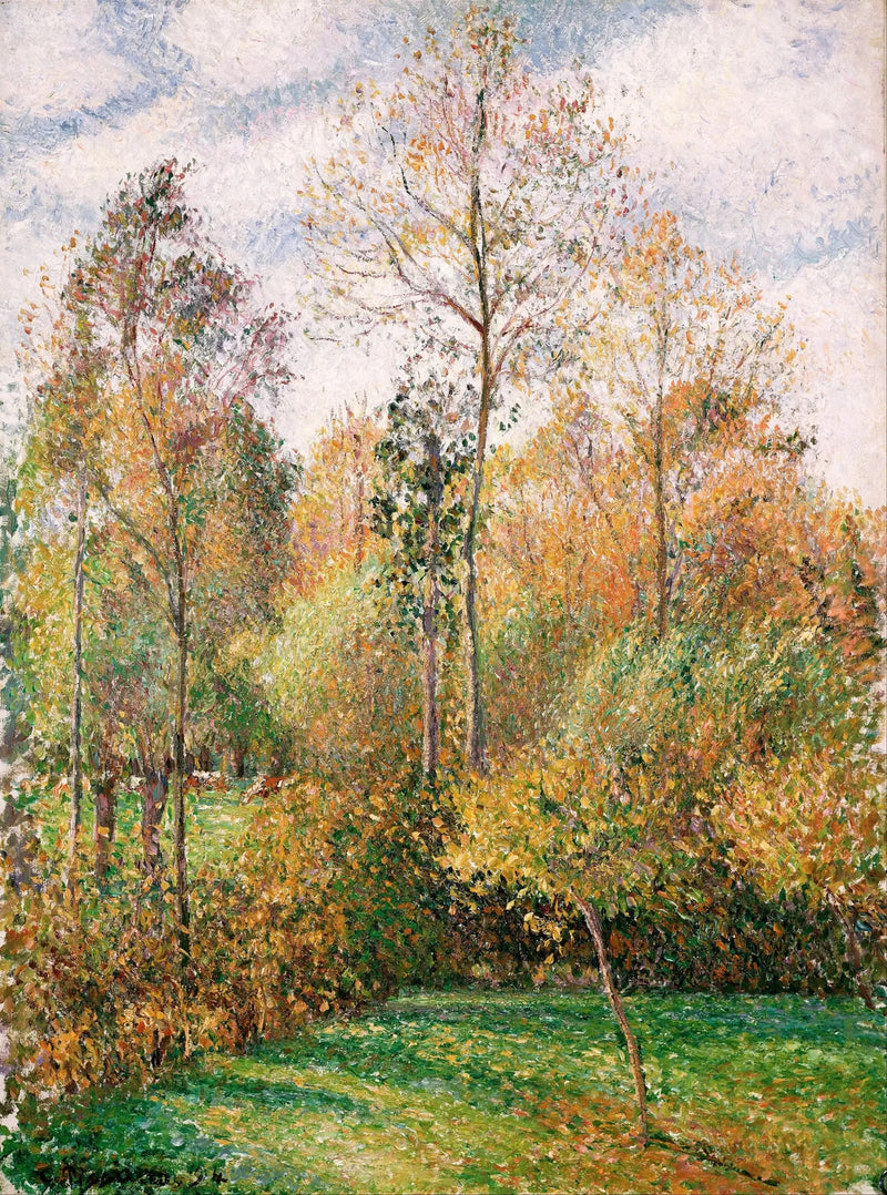 Herbst, Pappeln, Éragny - Camille Pissarro