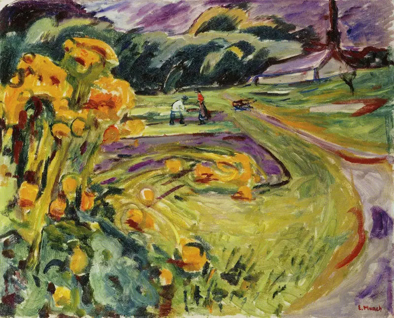 Herbst nahe dem Gewächshaus - Edvard Munch