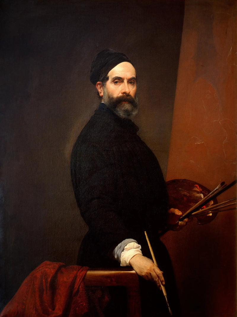 Selbstporträt im Alter von 57 Jahren - Francesco Hayez