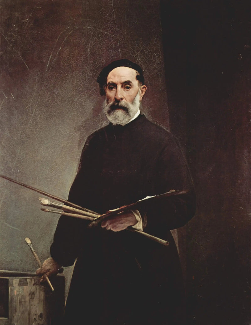 Selbstporträt im Alter von 69 Jahren - Francesco Hayez