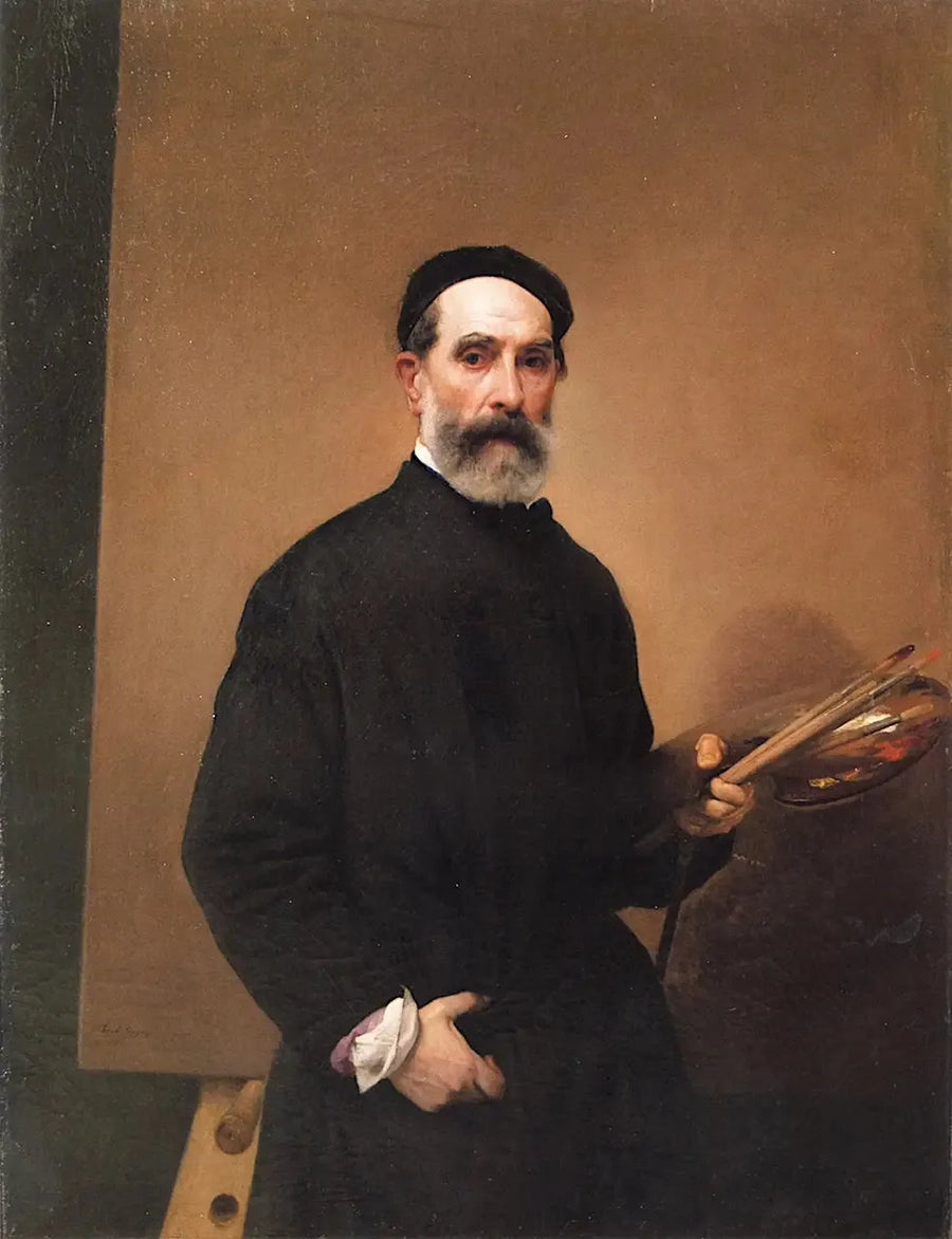 Selbstporträt im Alter von 71 Jahren - Francesco Hayez