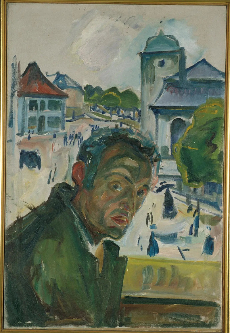 Selbstporträt in Bergen - Edvard Munch
