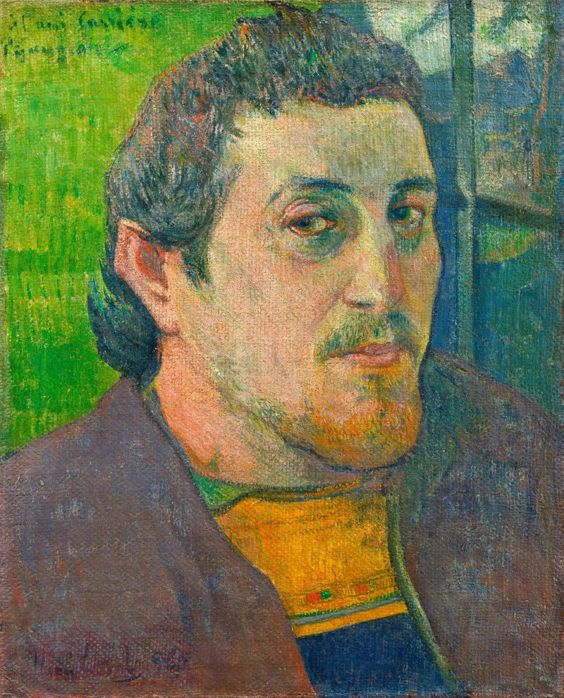 Selbstporträt mit dem Freund Carrière - Paul Gauguin